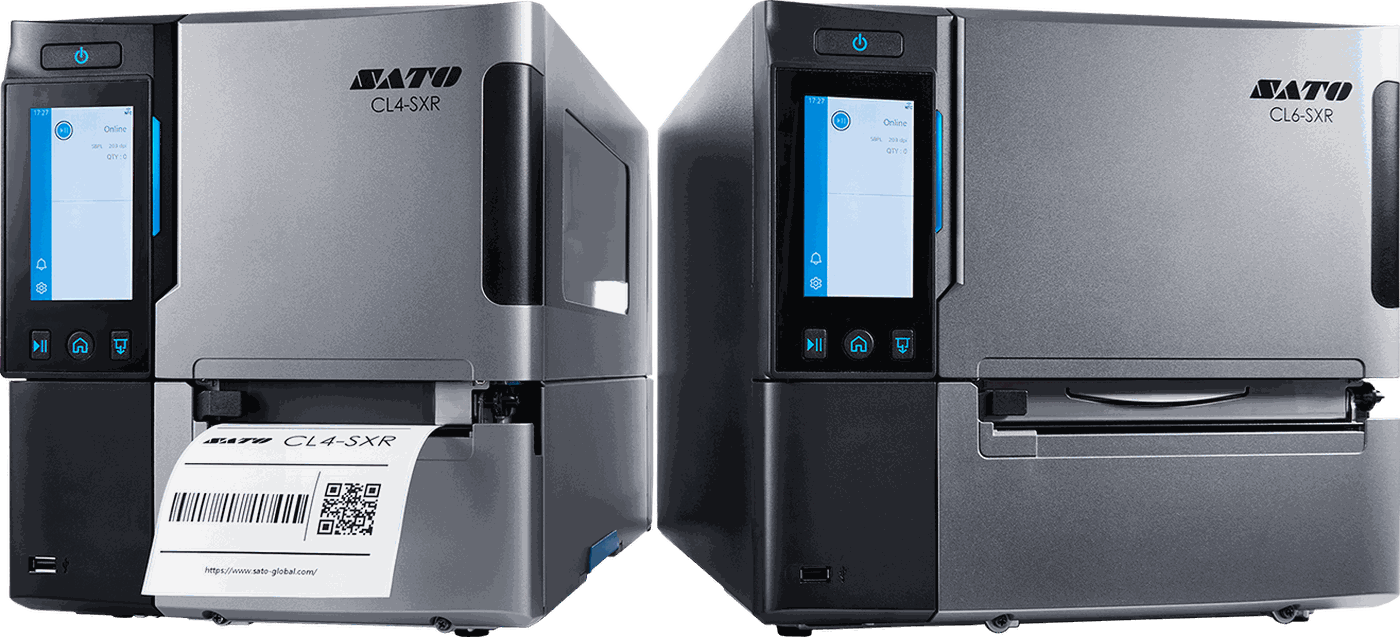 SATO CL4-SXR and CL6-SXR industrial printers